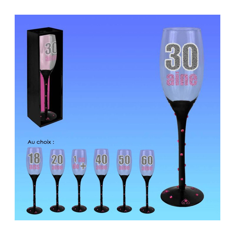 Flute A Champagne Anniversaire En Verre Sur Kas Design Distributeur D Articles De Fete Flute A Champagne Anniversaire En Verre Sur Kas Design Distributeur D Articles De Fete