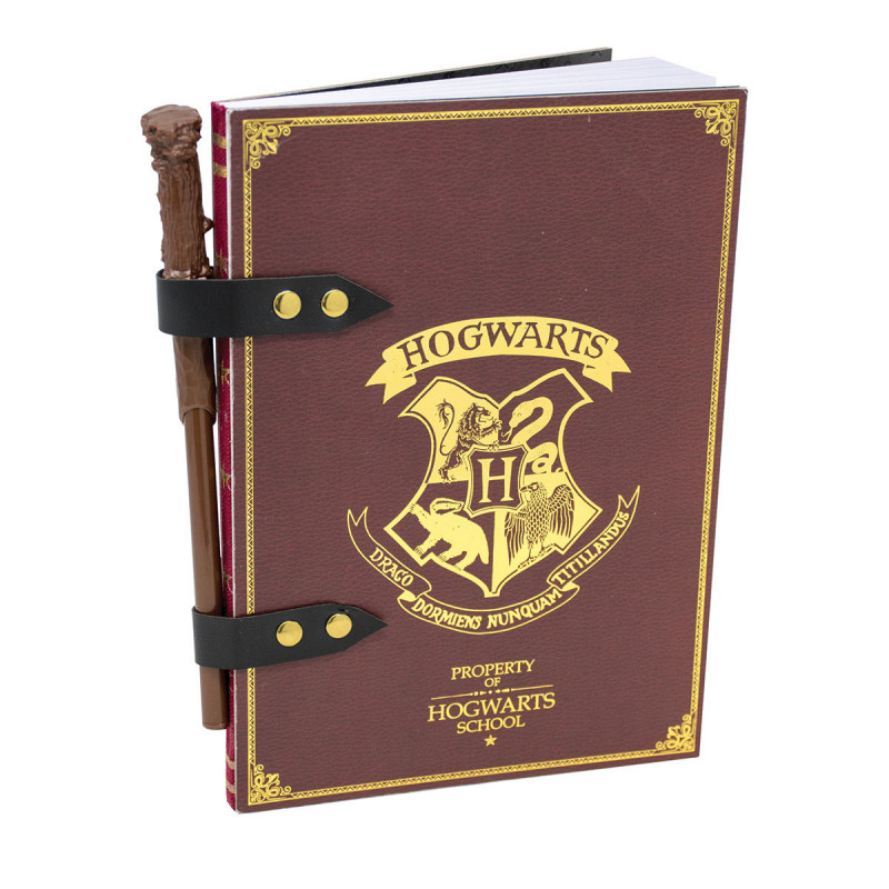 Carnet de Notes Harry Potter Poudlard et Crayon assorti sur Kas Design