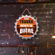 Plaque en Bois Capsule Tout Travail mérite sa Bière