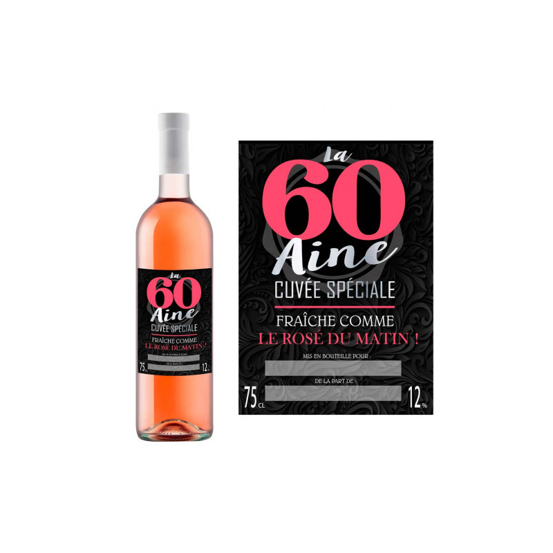 Bouteille De Rose Anniversaire Humoristique Sur Kas Design
