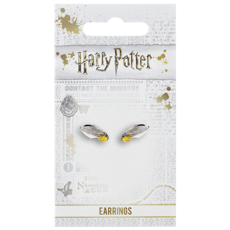 Paire de boucles d'oreilles Vif d'Or Harry Potter sur Kas Design