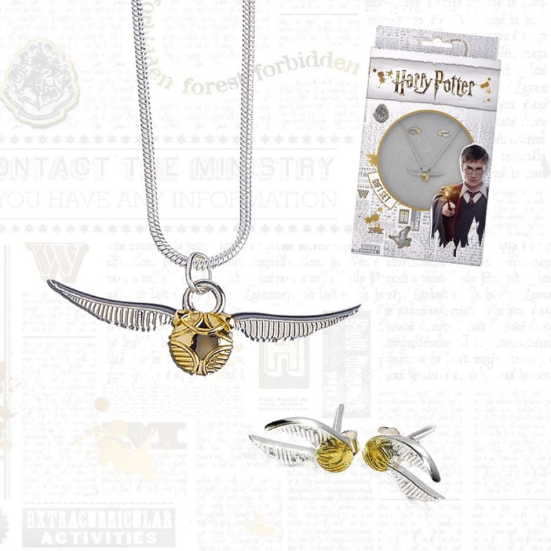 Paire de boucles d'oreilles Vif d'Or Harry Potter sur Kas Design