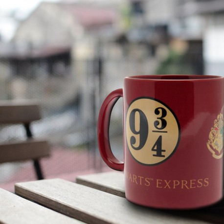 Mug Rouge Harry Potter Poudlard Voie Express 9 3/4