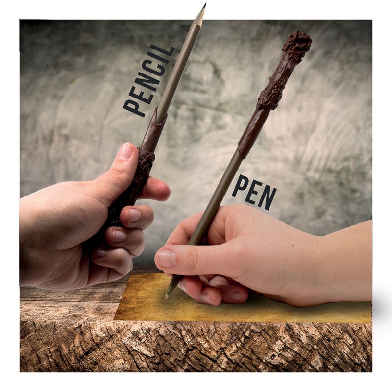 Stylo et crayon baguettes magiques Harry Potter sur Kas Design