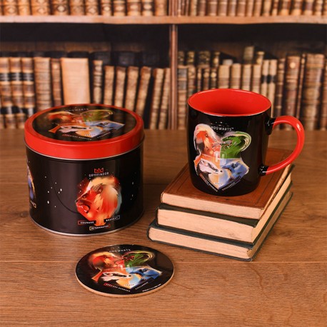 Boîte Cadeau Harry Potter Maisons Poudlard avec Mug et Sous-Verre