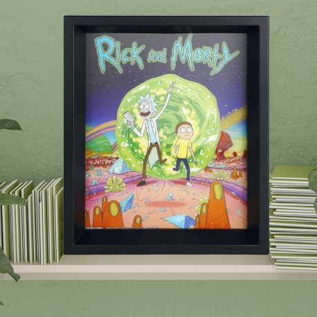 Cadre Rick & Morty Portail Effet Animé 3D