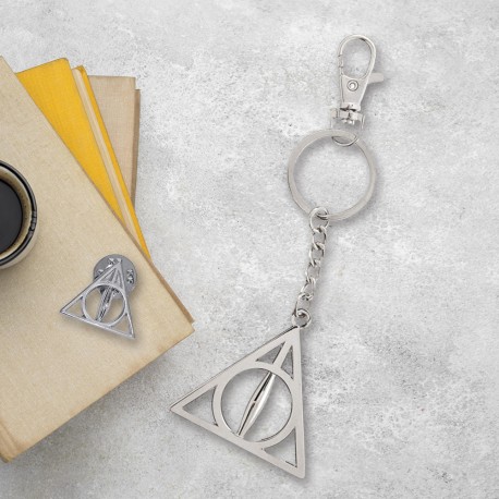 Pack Harry Potter Les Reliques de la Mort - Porte-Clés et Badge