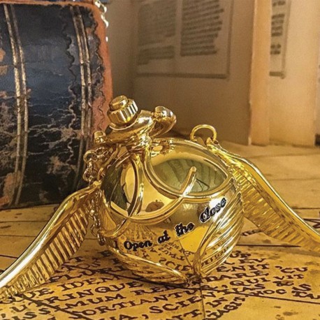 Collier Harry Potter : pendentif vif d'or (+ 3 symboles) – Lot de