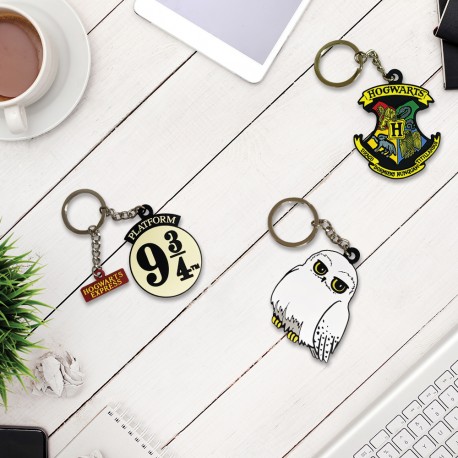 Porte-Clés Harry Potter Geek en Caoutchouc