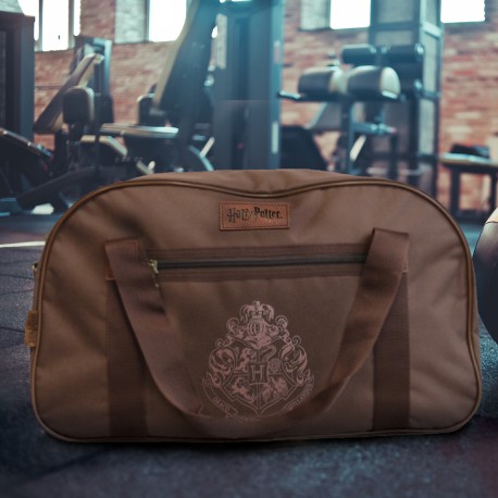 Sac de Sport Harry Potter Blason Poudlard Marron