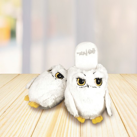 Chaussons Hedwige Fourrure Harry Potter en 3D