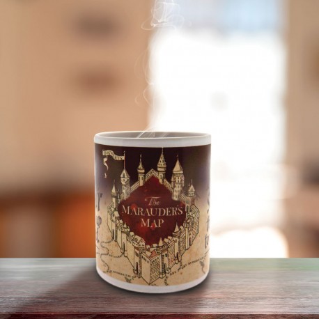 Mug Thermoréactif Harry Potter formule magique Carte du Maraudeur