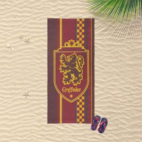 Serviette de Plage Harry Potter Blason Gryffondor