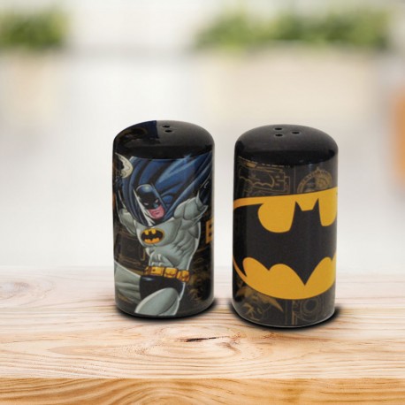 Salière et Poivrière Batman Cylindriques