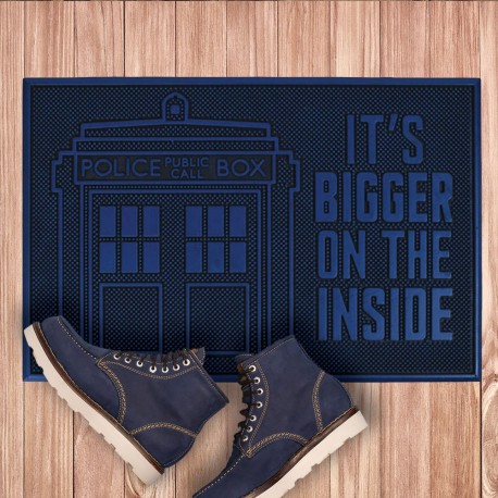Paillasson Caoutchouc Tardis Dr Who - It's Bigger on the Inside