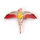 Badge Harry Potter Fumseck le Phénix Multicolore