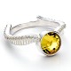 Bague Harry Potter Vif d'Or Argent et Cristaux