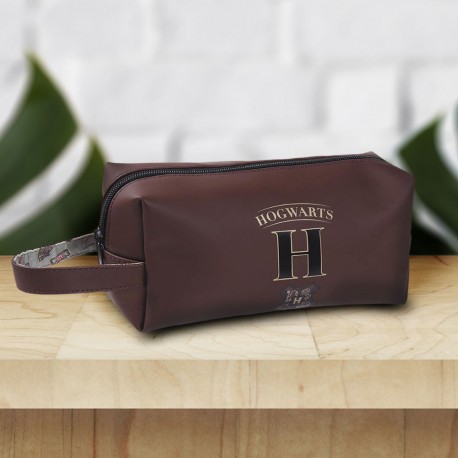 Trousse de Toilette Poudlard Harry Potter Marron