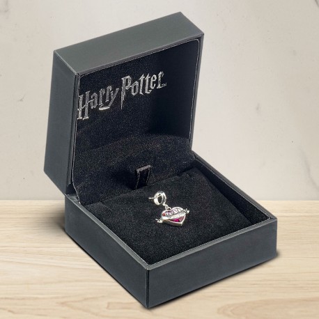 Pendentif Charm Harry Potter Philtre d'Amour Argent et Cristaux