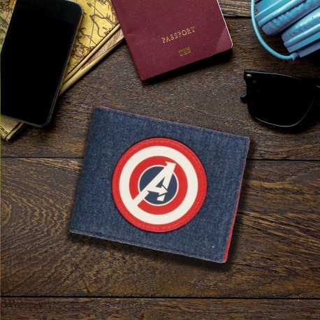 Portefeuille à l'Anglaise Bouclier Captain America Marvel