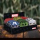 Présentoir avec 21 Porte-Monnaies Super-Héros Marvel