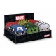 Présentoir avec 21 Porte-Monnaies Super-Héros Marvel