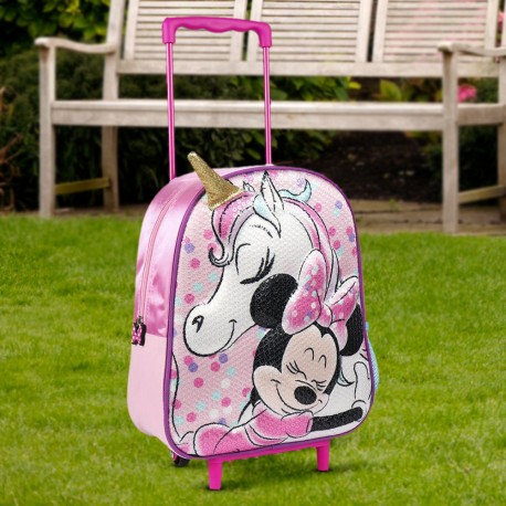 Sac à Dos Disney 3D à Roulettes - Minnie et Licorne