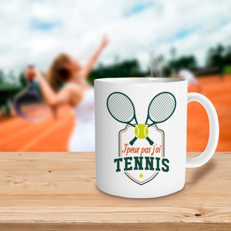 Mug J'Peux pas j'ai Tennis