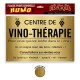 Plaque Métallique Professionnelle Vino-Thérapie