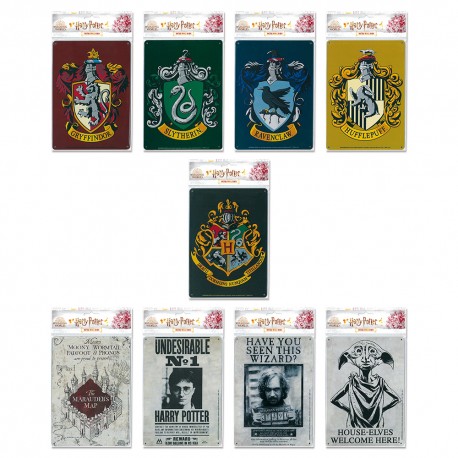 Petite Plaque Métallique Décorative Harry Potter A5