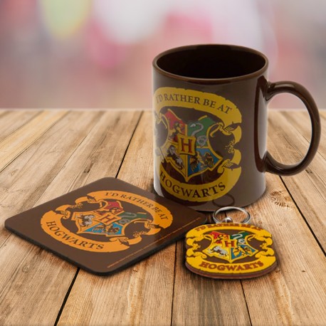 Coffret Cadeau Harry Potter (Mug Porte-Clés et Badges) Griffondor