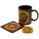 Set Harry Potter Poudlard - Mug, Sous-Verre et Porte-Clés