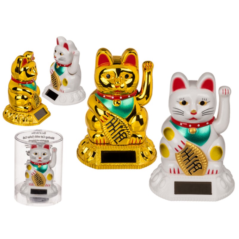 Petit Chat Chinois PorteBonheur Solaire sur Kas Design