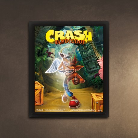 Cadre Crash Bandicoot Effet Animé 3D