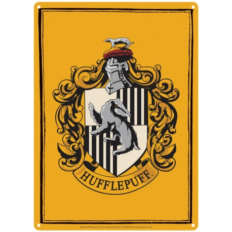 Petite Plaque Métallique Harry Potter Maisons Poudlard
