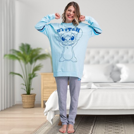 Pyjamas Longs Stitch Disney Adulte - Lot de 12 sur Kas Design