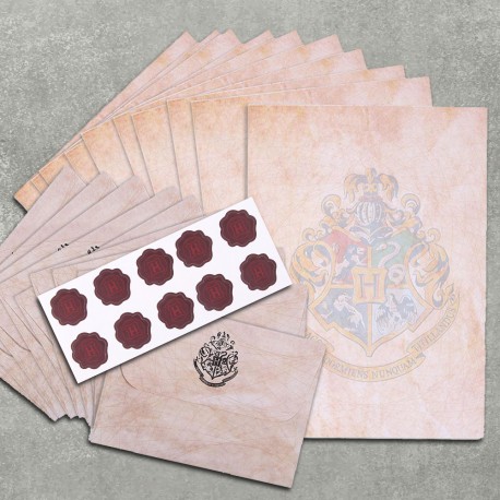 Set de Papier à Lettres Harry Potter Blason Poudlard