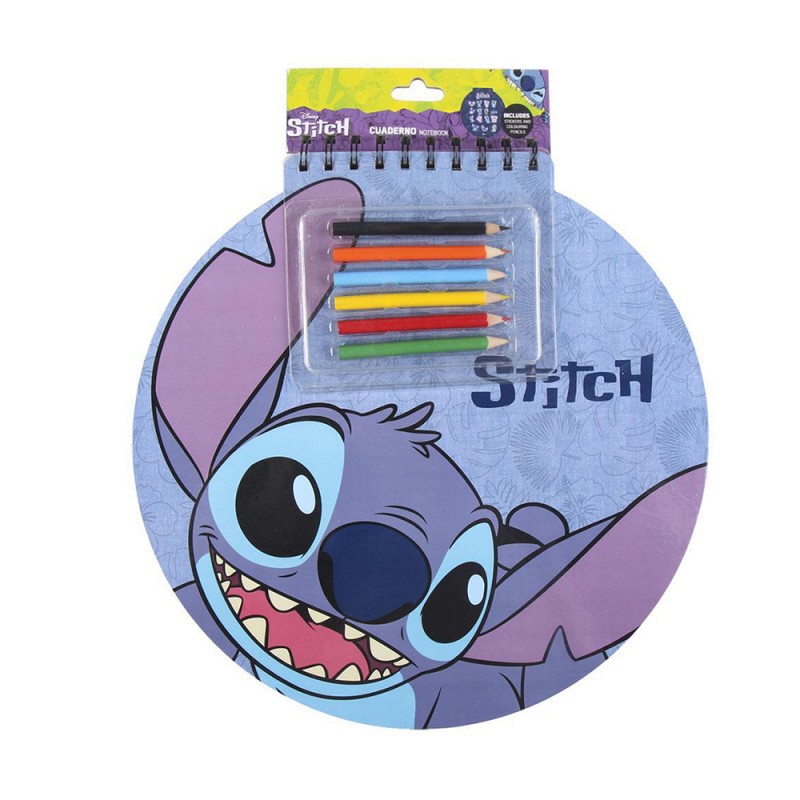 Livret de Coloriage Stitch Disney Stickers Crayons de Couleur - Kas Design