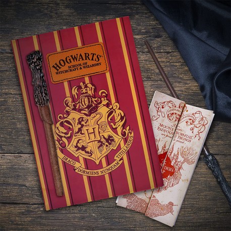 Set Papeterie Harry Potter Poudlard avec Carte du Maraudeur