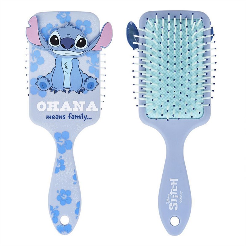 Brosse à Cheveux Stitch Ohana Disney sur Kas Design