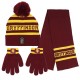 Ensemble 3 Pièces Harry Potter Gryffondor - Echarpe, Gants et Bonnet à Pompon