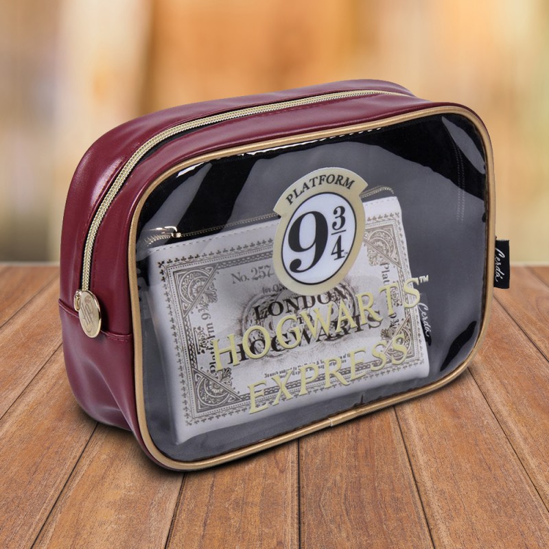 Set Trousse de Toilette et Pochette Maquillage Harry Potter sur Kas Design