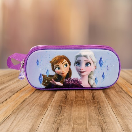 Trousse Double 3D La Reine des Neiges - Anna et Elsa