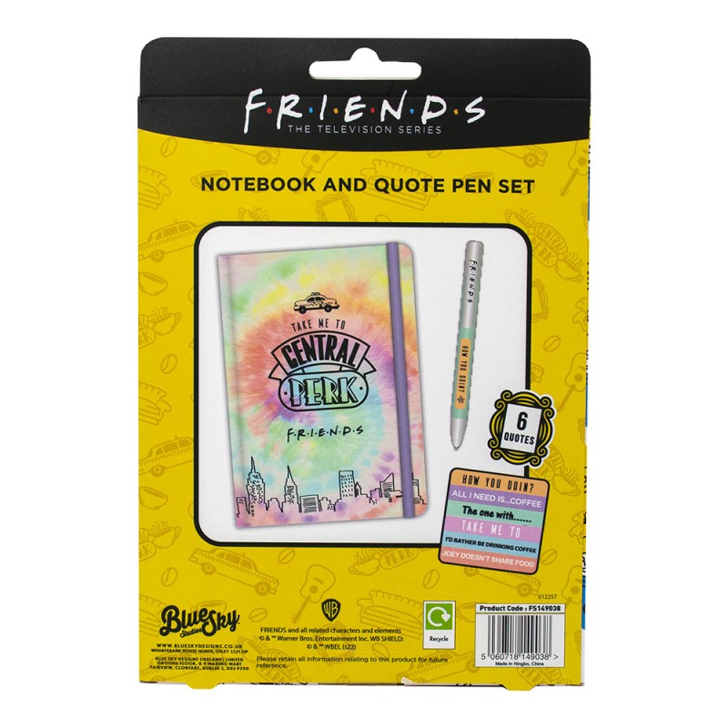 Set Carnet et Stylo Friends Pastel sur Kas Design