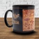 Mug Thermoréactif Noir The Legend of Zelda Carte