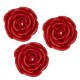 Set de 3 Bougies Roses Rouges