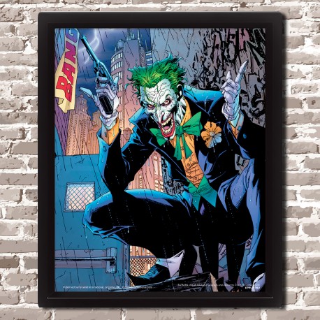 Cadre Le Joker Comics Bang Effet Animé 3D