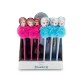 Pack de 16 Stylos Pompon La Reine des Neiges Disney - Anna & Elsa