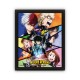 Cadre My Hero Academia Personnages Mosaïque Effet Animé 3D