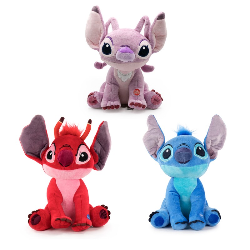 Peluche Stitch, Angel & Leroy Disney Sonore 20 cm sur Kas Design